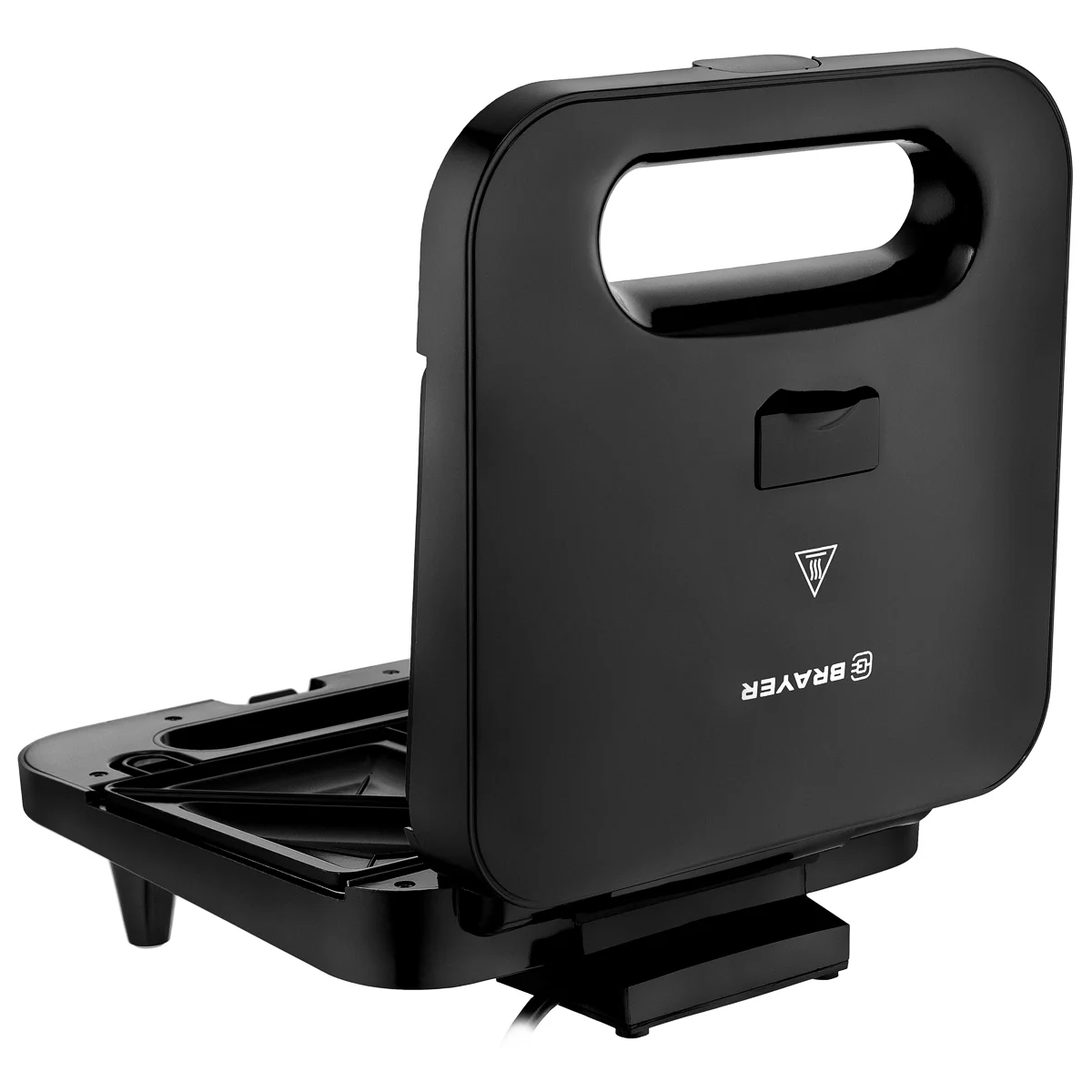 Сэндвичница BRAYER BR2202, 3 в 1: сэндв, вафли, гриль, 750 Вт, съем.пласт 22,3*13,1 см, антиприг.пок