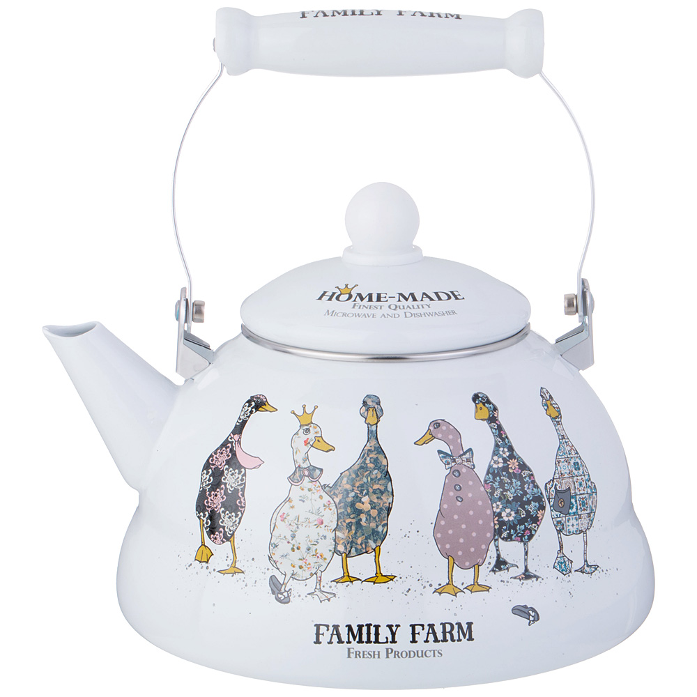 ARTI-M ЧАЙНИК AGNESS  ЭМАЛИРОВАННЫЙ СЕРИЯ "FAMILY FARM", 3 Л