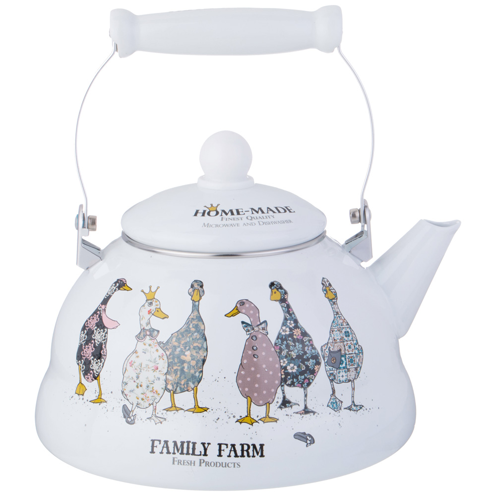 ARTI-M ЧАЙНИК AGNESS ЭМАЛИРОВАННЫЙ СЕРИЯ "FAMILY FARM", 3 Л