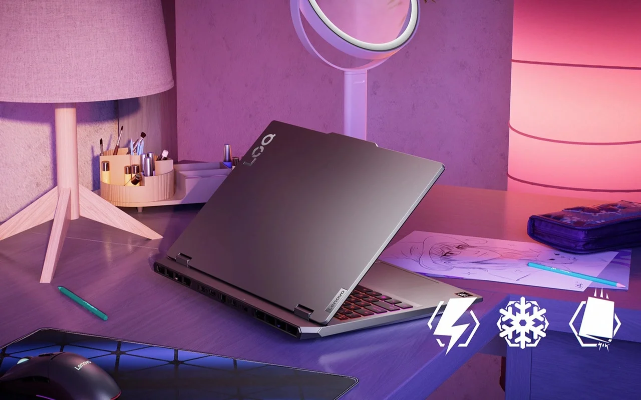 Ноутбук Lenovo LOQ 15AHP10/15.6" Full HD 1920x1080/AMD Ryzen 5 220/16 Gb/512 Gb SSD/nVidia GeForce RTX 5050 8GB/No OS/серый/2.4 кг