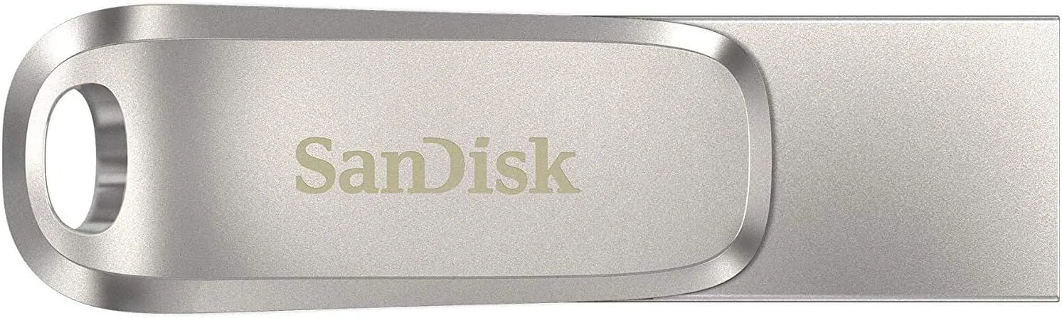 Флешка USB SanDisk Ultra Dual Luxe (SDDDC4-256G-G46), 256Gb, USB 3.2/USB Type-C, R/W 150/40, серебристый
