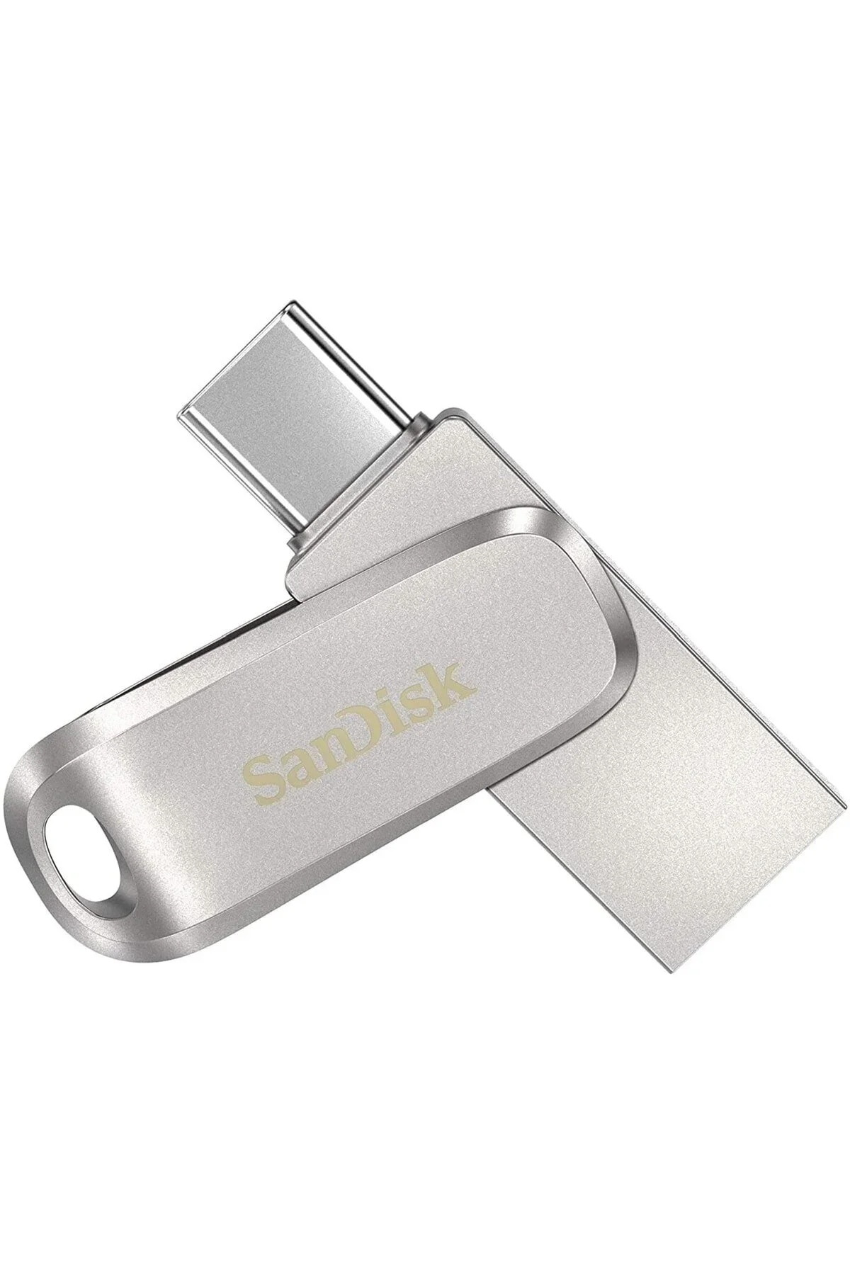 Флешка USB SanDisk Ultra Dual Luxe (SDDDC4-256G-G46), 256Gb, USB 3.2/USB Type-C, R/W 150/40, серебристый