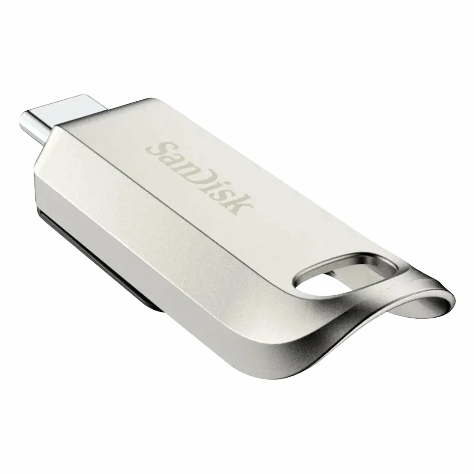Флешка USB SanDisk Ultra Luxe (SDCZ75-032G-G46), 32Gb, USB Type-C, R/W 150/70, серебристый