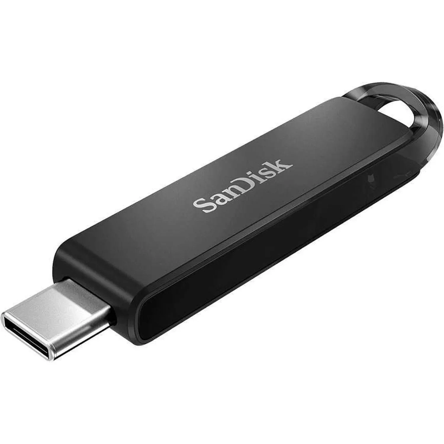 Флешка USB SanDisk Ultra Slider (SDCZ480-128G-G46), 128Gb, USB Type-C, R/W 400/70, черный