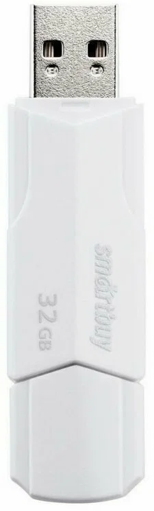 Флешка USB Smartbuy 32Gb CLUE белый (SB32GbCLU-W)