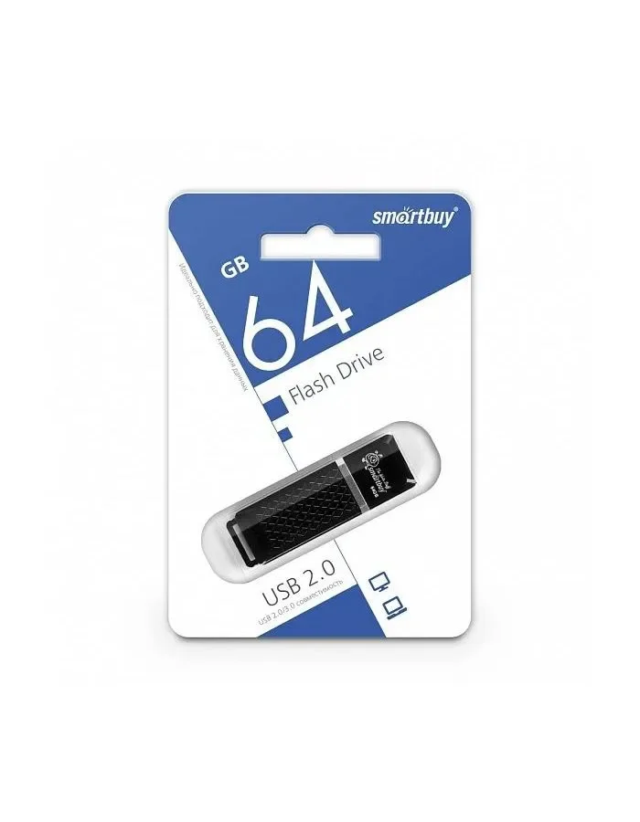 Флешка USB Smartbuy CLUE black (SB128GbCLU-K3), 128Gb, USB 3.1, R/W 40/25, черный