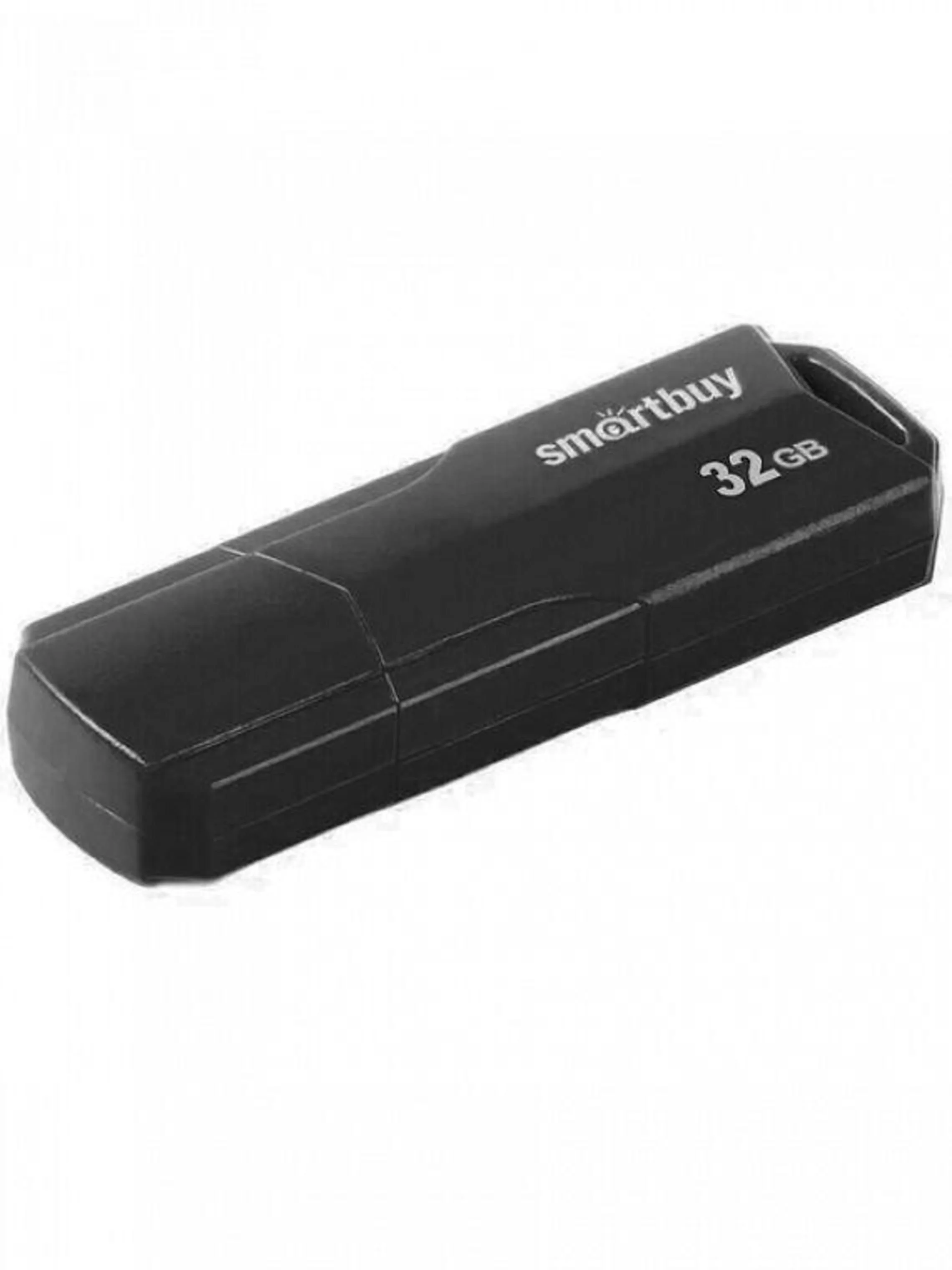 Флешка USB SmartBuy CLUE black (SB32GbCLU-K), 32Gb, USB 2.0, R/W 30/15, черный