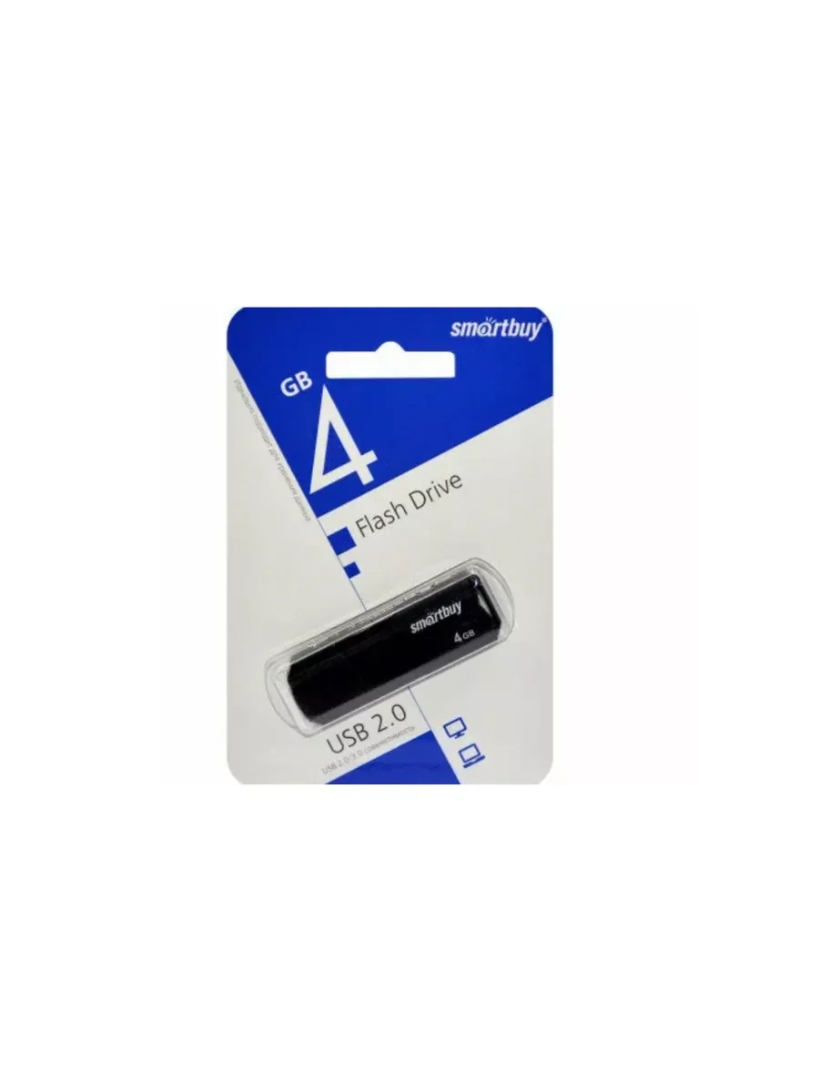 Флешка USB SmartBuy CLUE black (SB4GbCLU-K), 4Gb, USB 2.0, R/W 15/8, черный
