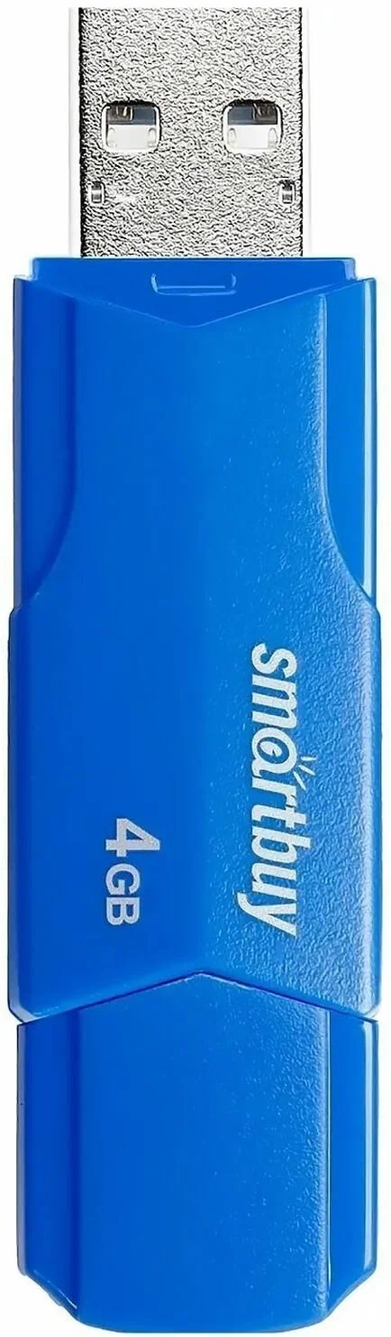 Флешка USB SmartBuy CLUE Blue (SB16GbCLU-BU), 16Gb, USB 2.0, R/W 15/8, синий