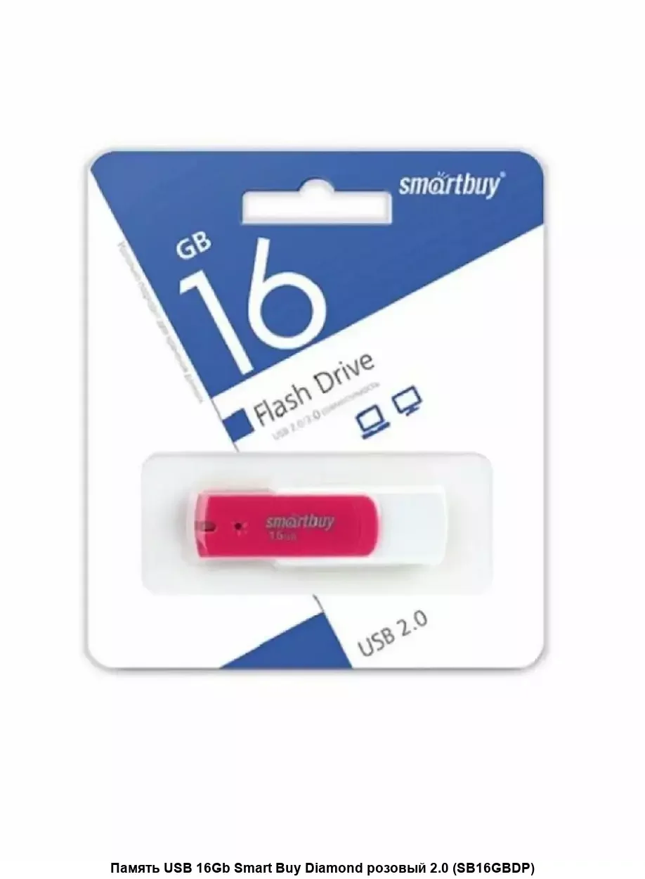 Флешка USB Smartbuy CLUE Blue (SB8GbCLU-BU), 8Gb, USB 2.0, R/W 25/10, синий