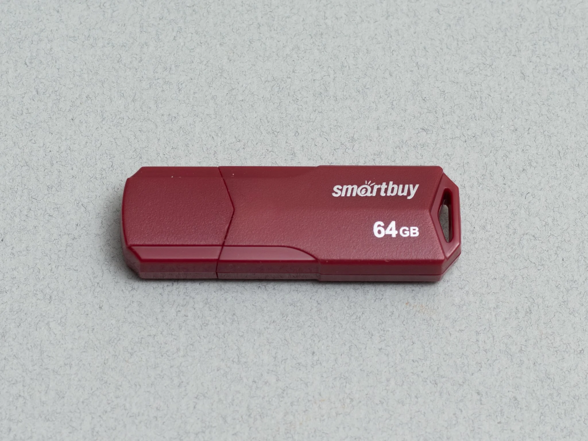 Флешка USB Smartbuy CLUE Burgundy (SB64GbCLU-BG), 64Gb, USB 2.0, R/W