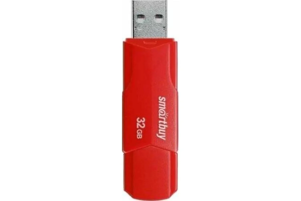 Флешка USB Smartbuy CLUE Red (SB4 GbCLU-R), 4Gb, USB 2.0, R/W 15/5, красный