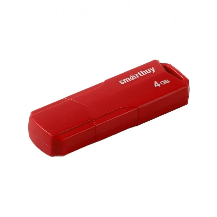 Флешка USB Smartbuy CLUE Red (SB4 GbCLU-R), 4Gb, USB 2.0, R/W 15/5, красный