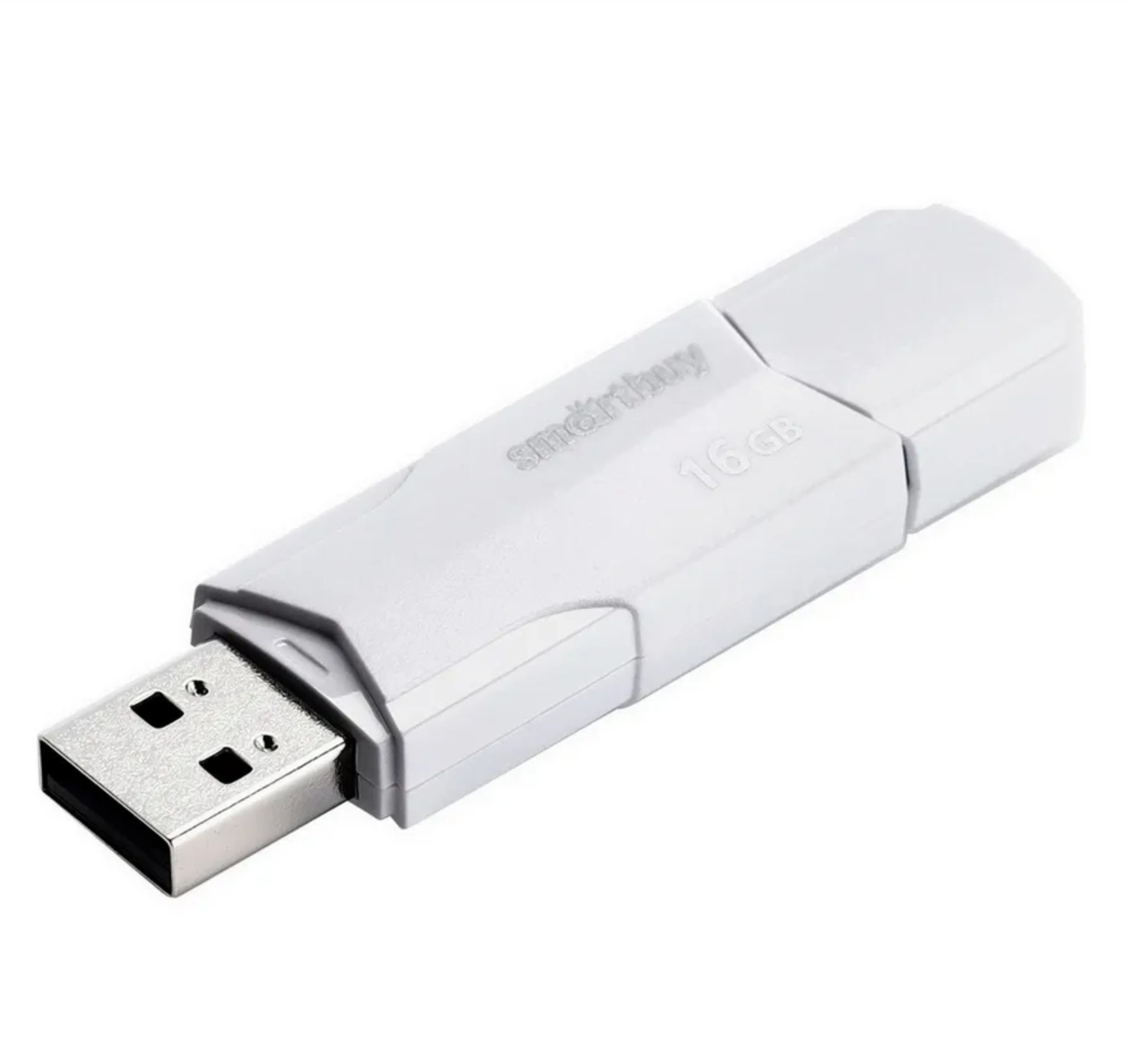 Флешка USB Smartbuy CLUE white (SB16GbCLU-W), 16Gb, USB 2.0, R/W 15/8, белый
