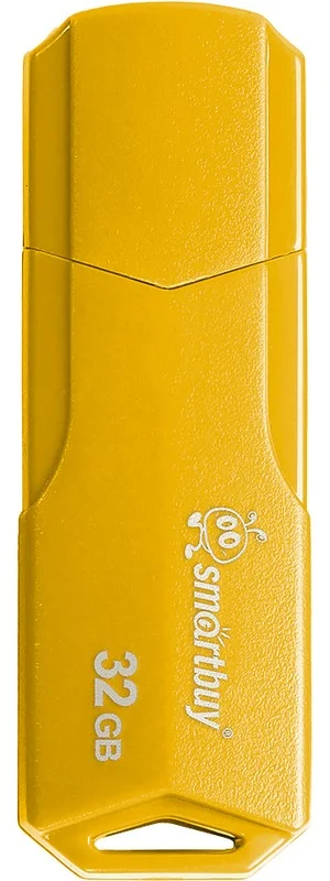 Флешка USB Smartbuy CLUE Yellow (SB32GbCLU-Y), 32Gb, USB 2.0, R/W 15/5, желтый