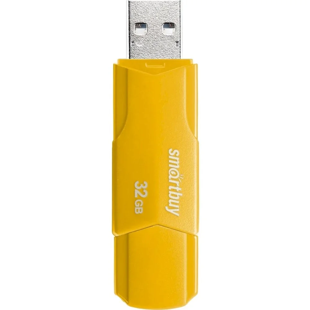 Флешка USB Smartbuy CLUE Yellow (SB32GbCLU-Y), 32Gb, USB 2.0, R/W 15/5, желтый