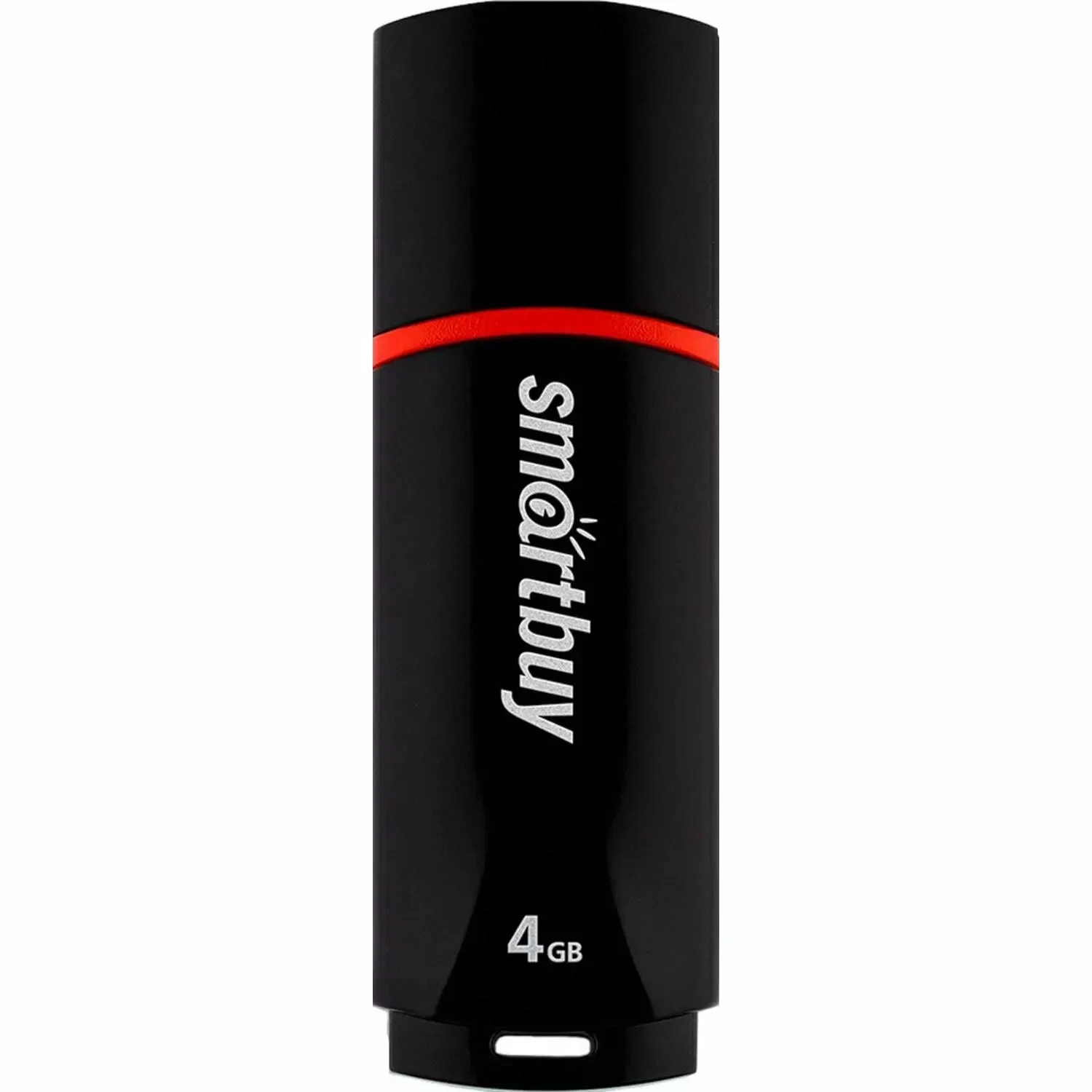 Флешка USB Smartbuy Crown black (SB16GbCRW-K), 16Gb, USB 2.0, R/W 25/15, черный/красный