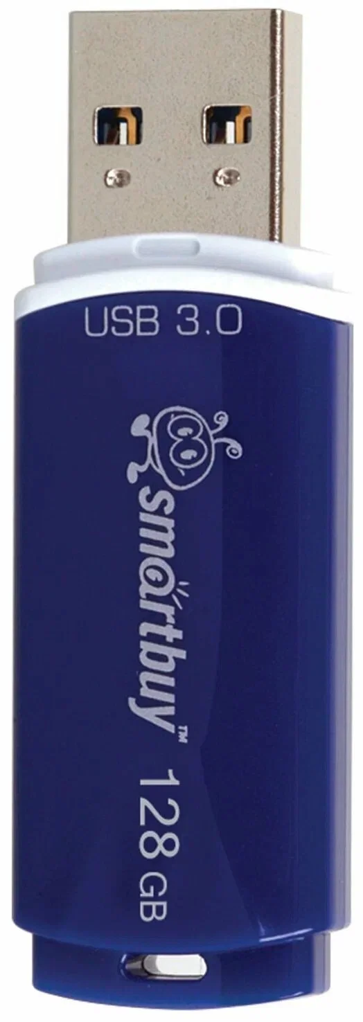 Флешка USB Smartbuy CROWN BLUE (SB128GbCRW-Bl), 128Gb, USB 3.0, R/W 75/25, синий