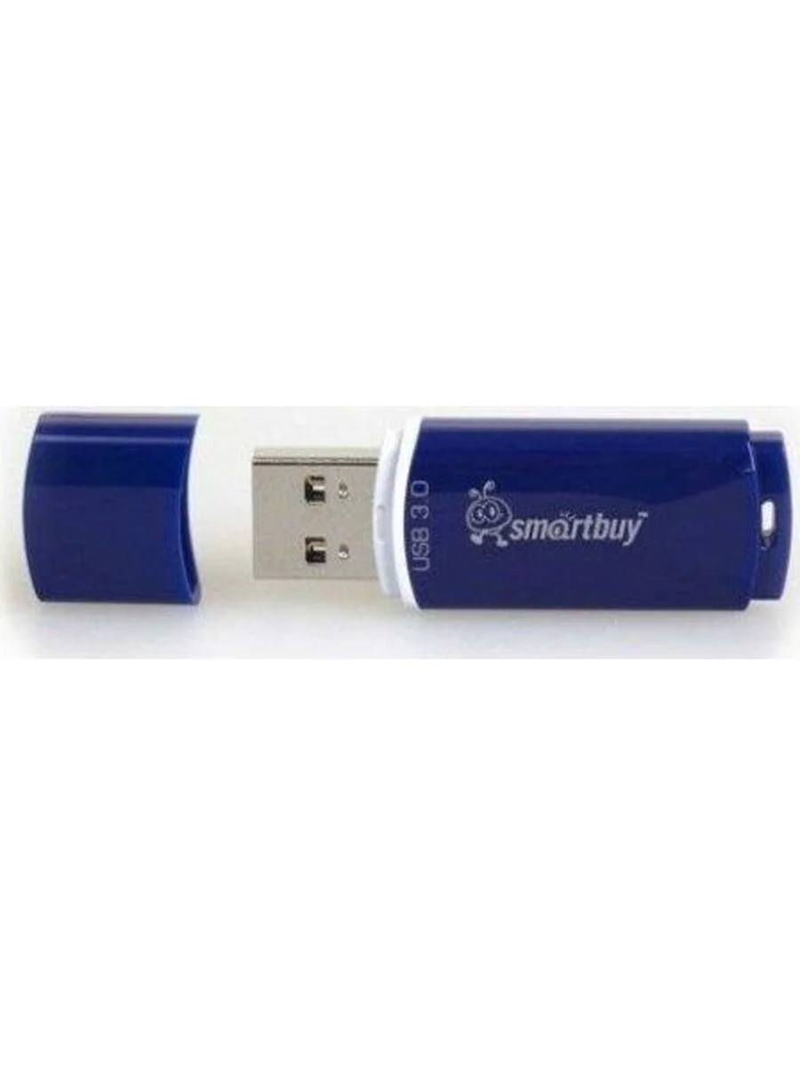 Флешка USB Smartbuy Crown Blue (SB16GbCRW-Bl), 16Gb, USB 3.0, R/W 75/30, синий