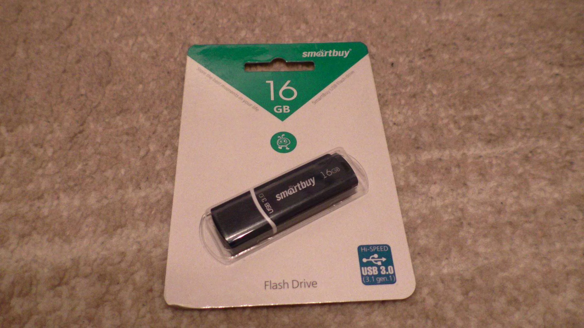 Флешка USB Smartbuy Crown Blue (SB16GbCRW-Bl), 16Gb, USB 3.0, R/W 75/30, синий