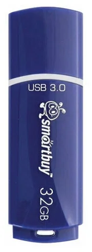 Флешка USB Smartbuy Crown Blue (SB32GbCRW-Bl), 32Gb, USB 3.0, R/W 70/25, синий