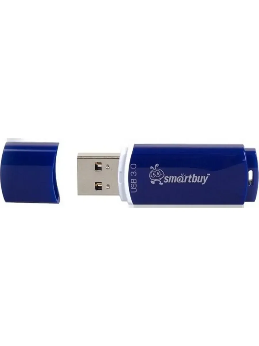 Флешка USB Smartbuy Crown Blue (SB32GbCRW-Bl), 32Gb, USB 3.0, R/W 70/25, синий