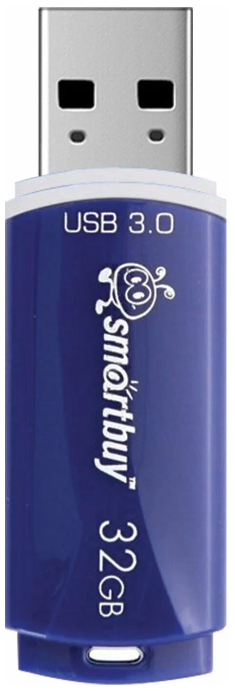 Флешка USB Smartbuy Crown Blue (SB32GbCRW-Bl), 32Gb, USB 3.0, R/W 70/25, синий