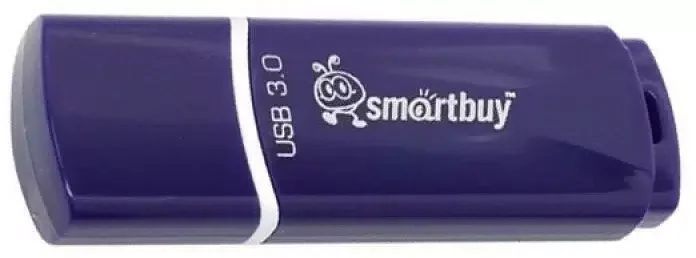 Флешка USB Smartbuy CROWN BLUE (SB64 GbCRW-Bl), 64 Gb, USB 3.0, R/W 75/25, синий