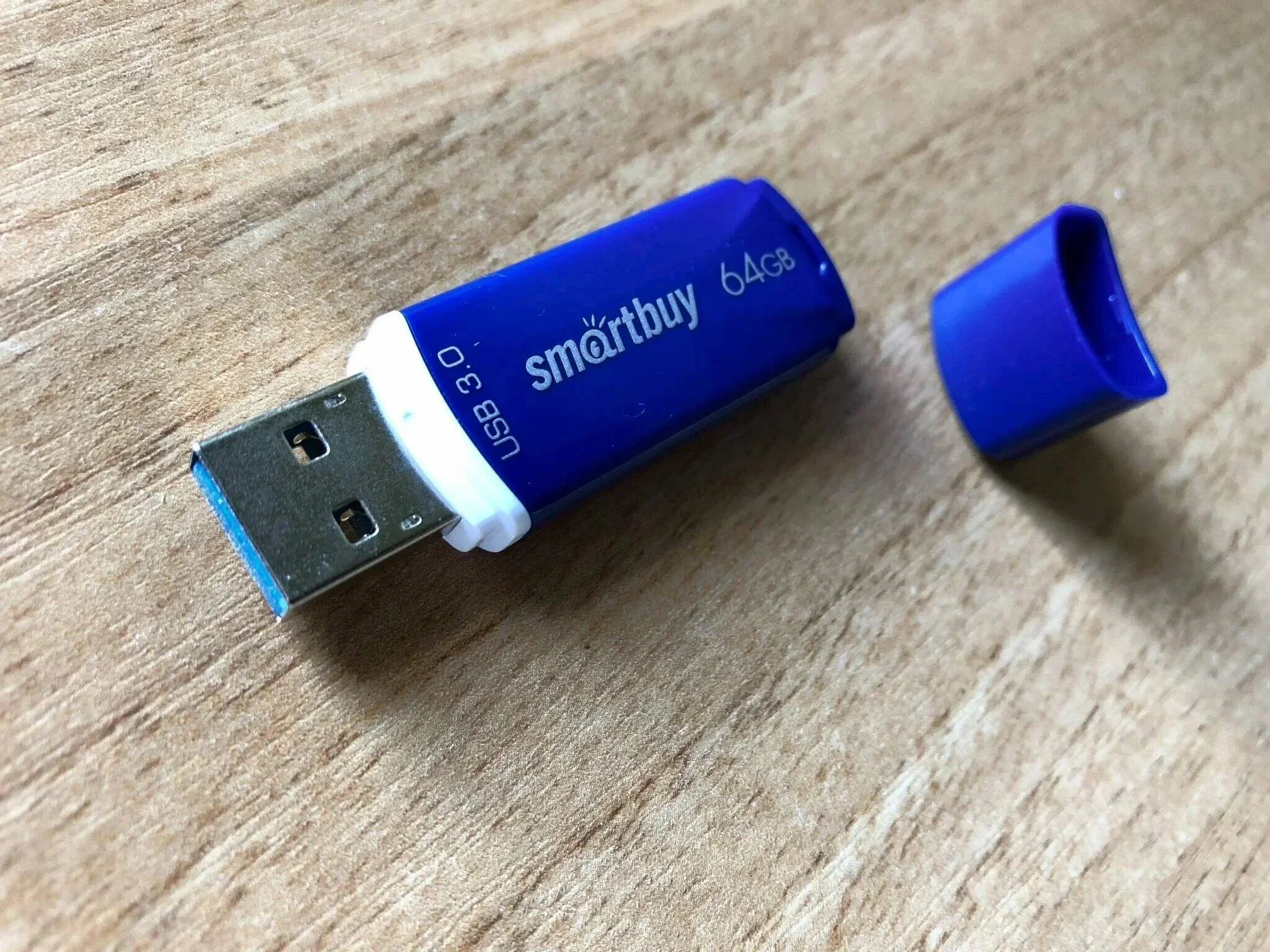 Флешка USB Smartbuy CROWN BLUE (SB64 GbCRW-Bl), 64 Gb, USB 3.0, R/W 75/25, синий