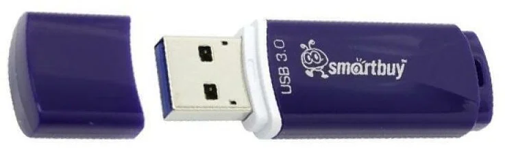 Флешка USB Smartbuy CROWN BLUE (SB64 GbCRW-Bl), 64 Gb, USB 3.0, R/W 75/25, синий