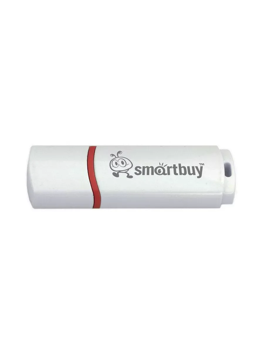 Флешка USB Smartbuy Crown Series white (SB8GBCRW-W), 8Gb, USB 2.0, R/W 15/5, белый