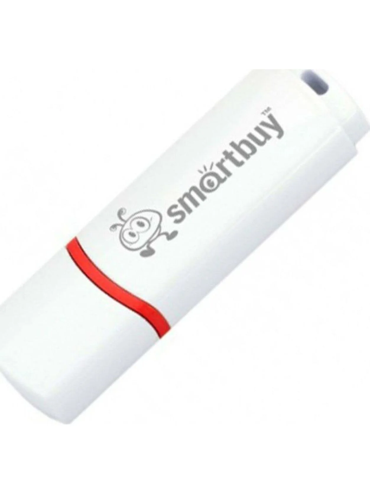 Флешка USB Smartbuy Crown white (SB4GbCRW-W), 4Gb, USB 2.0, R/W 15/5, белый/красный