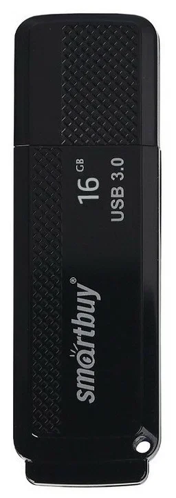 Флешка USB Smartbuy Dock (SB16GBDK-K3), 16Gb, USB 3.0/3.1, R/W 70/25, черный
