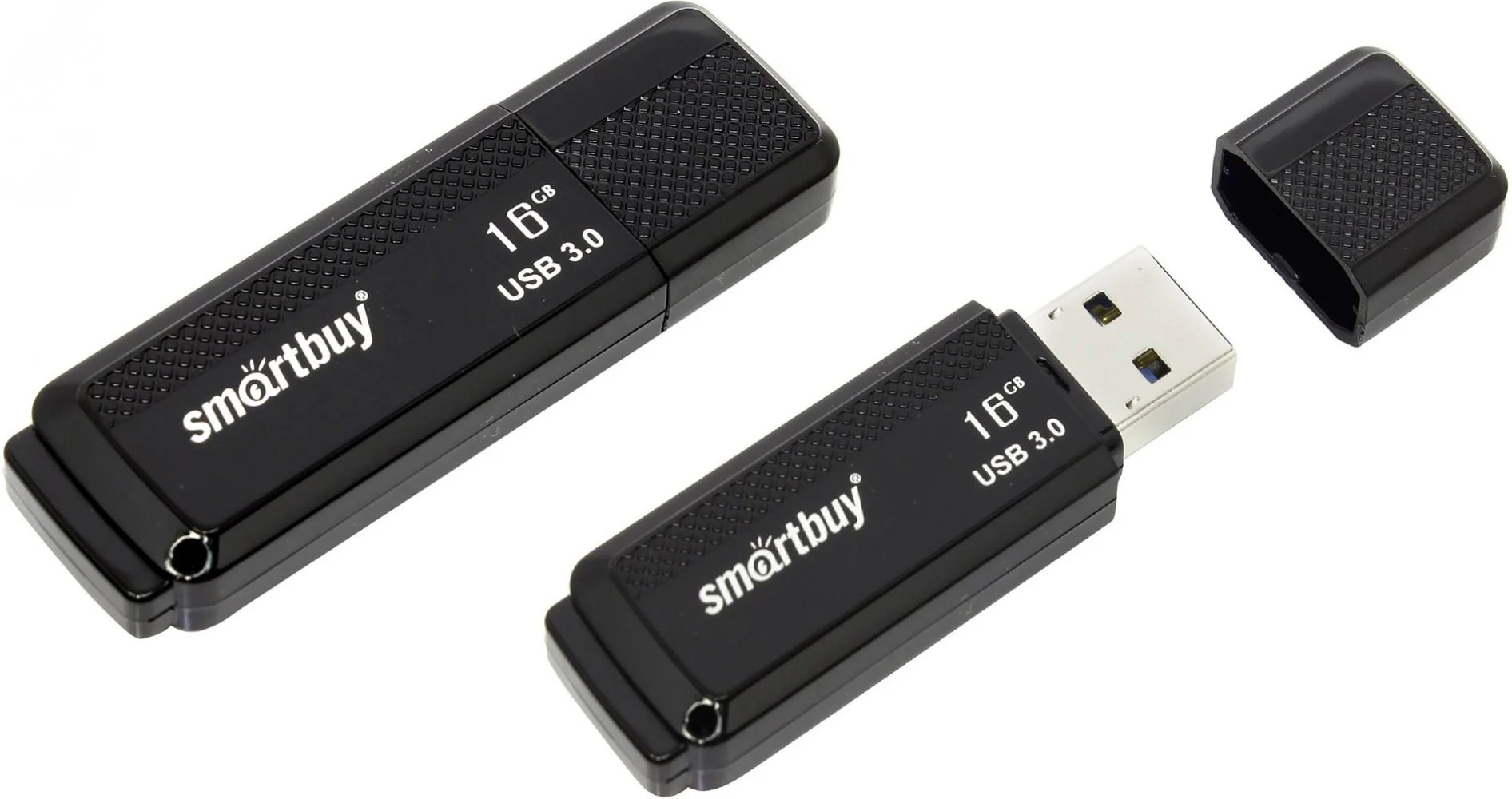Флешка USB Smartbuy Dock (SB16GBDK-K3), 16Gb, USB 3.0/3.1, R/W 70/25, черный