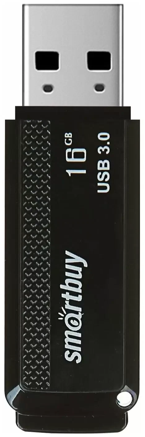 Флешка USB Smartbuy Dock (SB16GBDK-K3), 16Gb, USB 3.0/3.1, R/W 70/25, черный