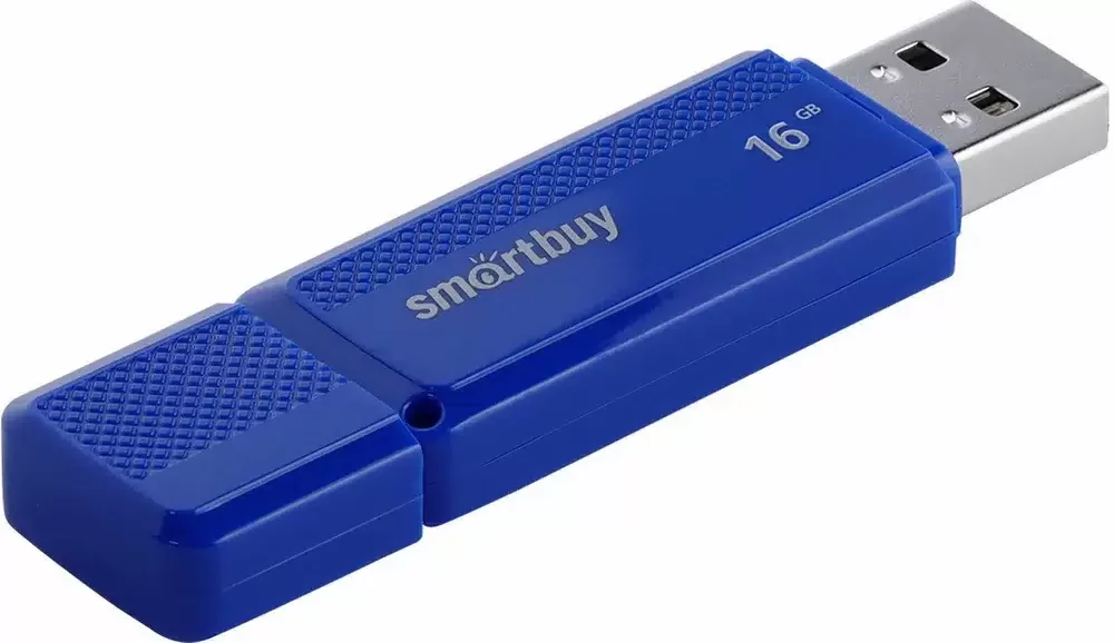 Флешка USB Smartbuy Dock Blue (SB16GbDK-B), 16Gb, USB 2.0, R/W 15/5, синий