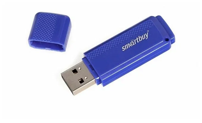 Флешка USB Smartbuy Dock Blue (SB16GbDK-B), 16Gb, USB 2.0, R/W 15/5, синий