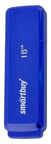 Флешка USB Smartbuy Dock Blue (SB16GbDK-B), 16Gb, USB 2.0, R/W 15/5, синий