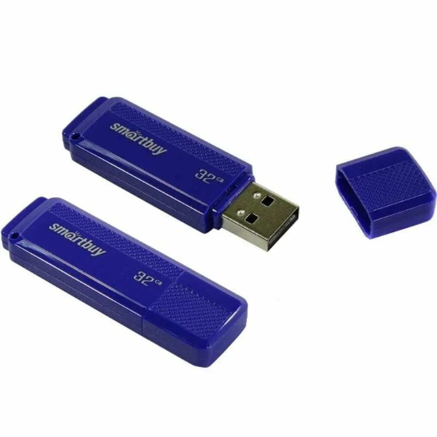Флешка USB Smartbuy Dock Blue (SB32GBDK-B), 32Gb, USB 2.0, R/W 15/5, синий