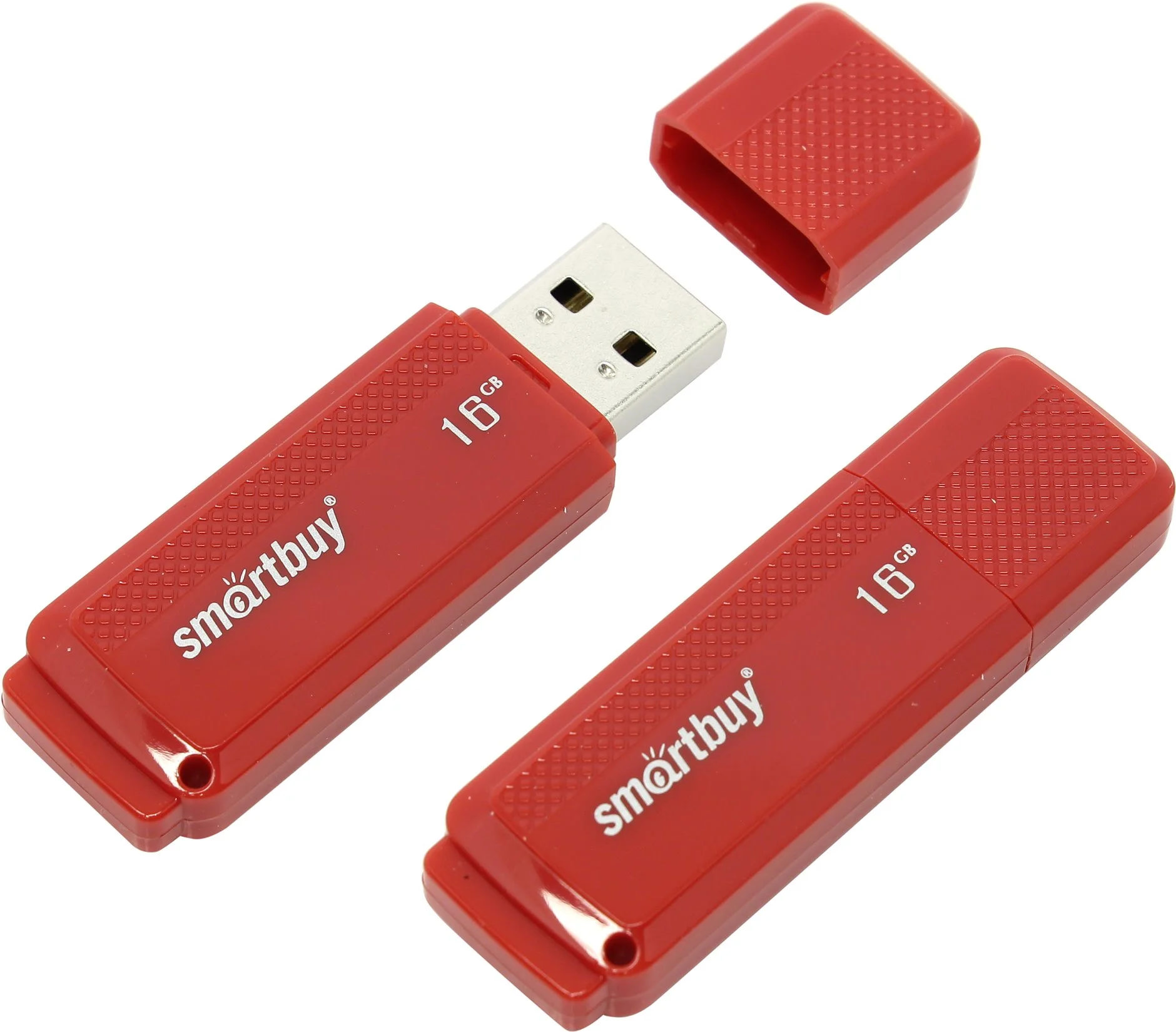 Флешка USB Smartbuy Dock Red (SB16GbDK-R), 16Gb, USB 2.0, R/W 15/5, красный