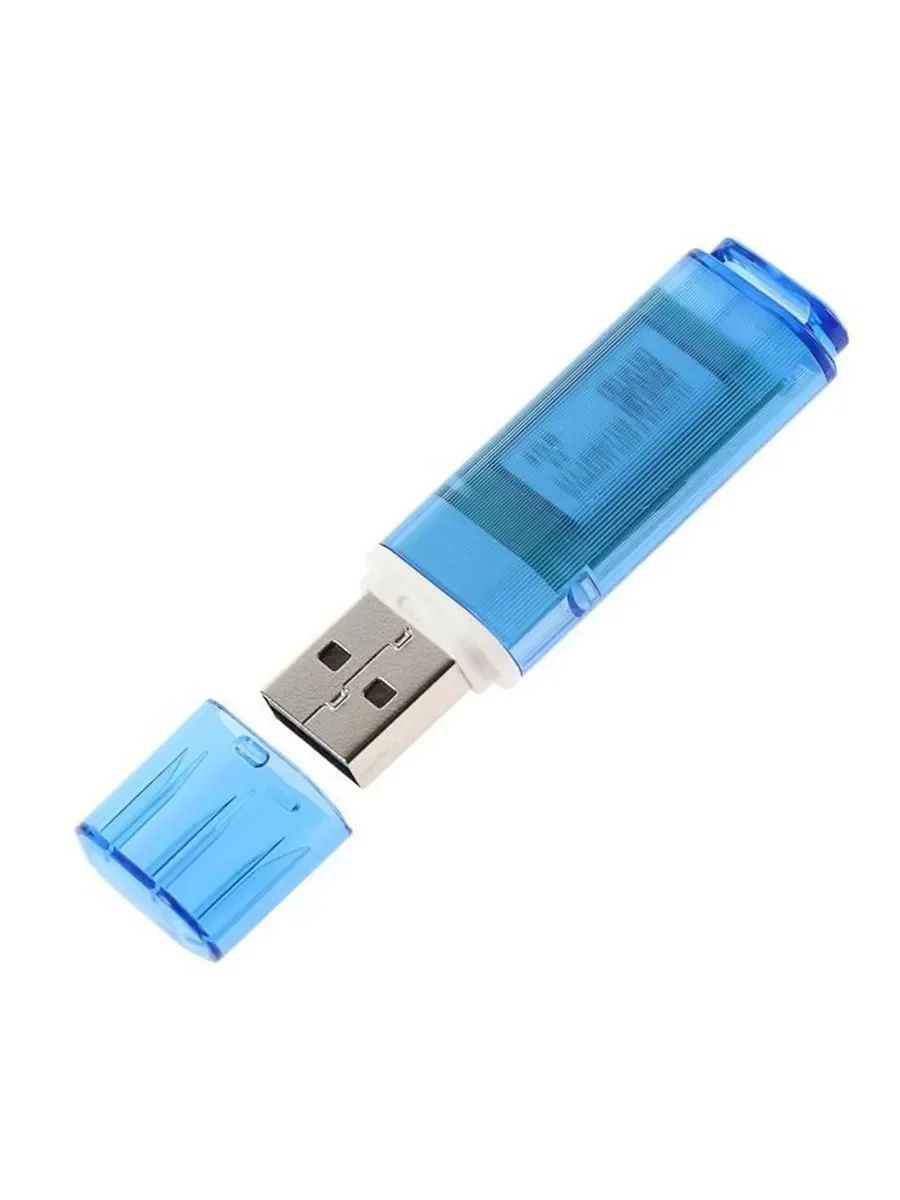 Флешка USB Smartbuy Glossy series Blue (SB4GbGS-B), 4Gb, USB 2.0, R/W 25/15, синий