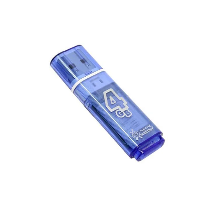 Флешка USB Smartbuy Glossy series Blue (SB4GbGS-B), 4Gb, USB 2.0, R/W 25/15, синий