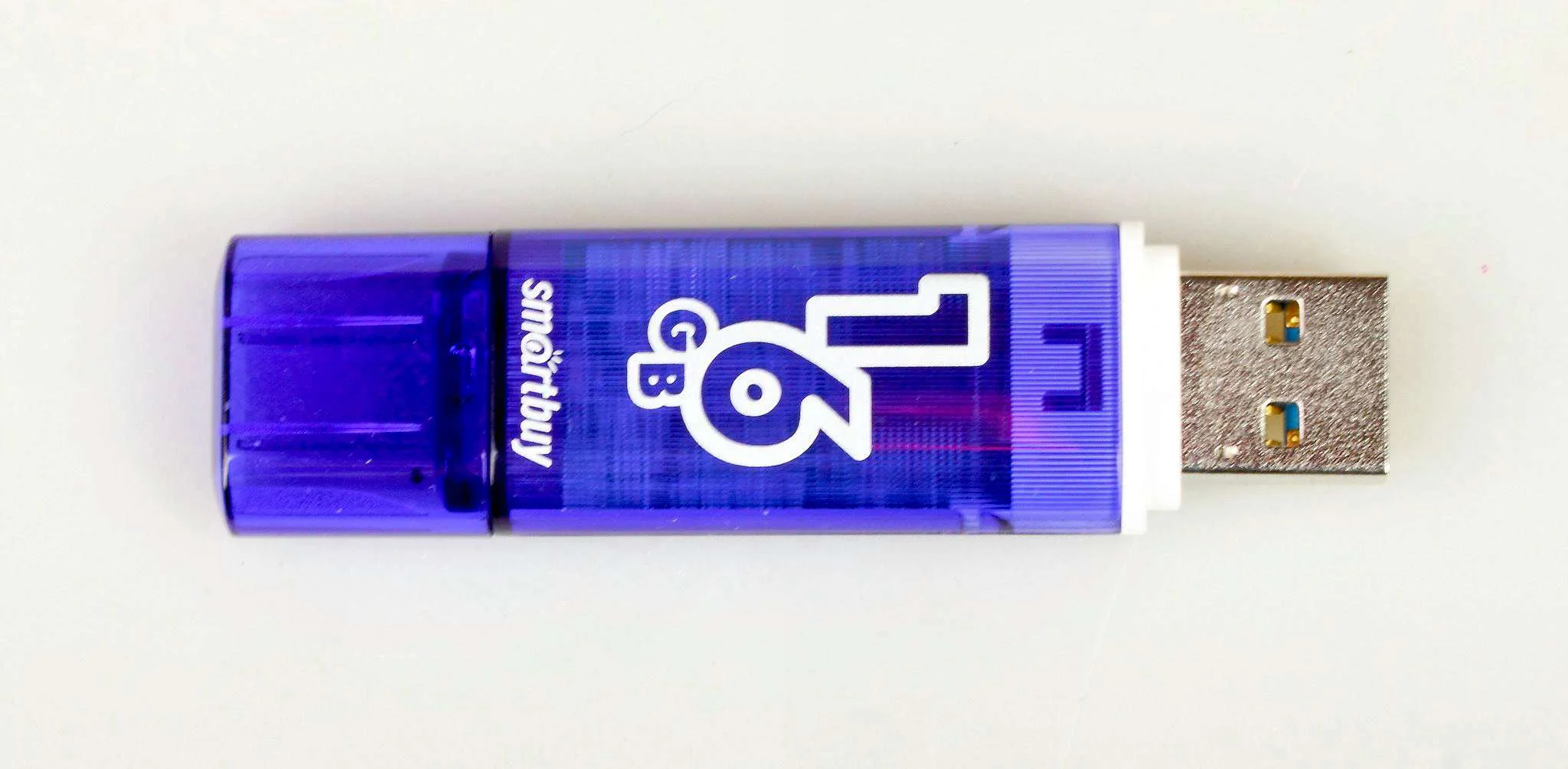 Флешка USB Smartbuy Glossy series Dark Blue (SB16GbGS-DB), 16Gb, USB 3.0, R/W 75/30, синий