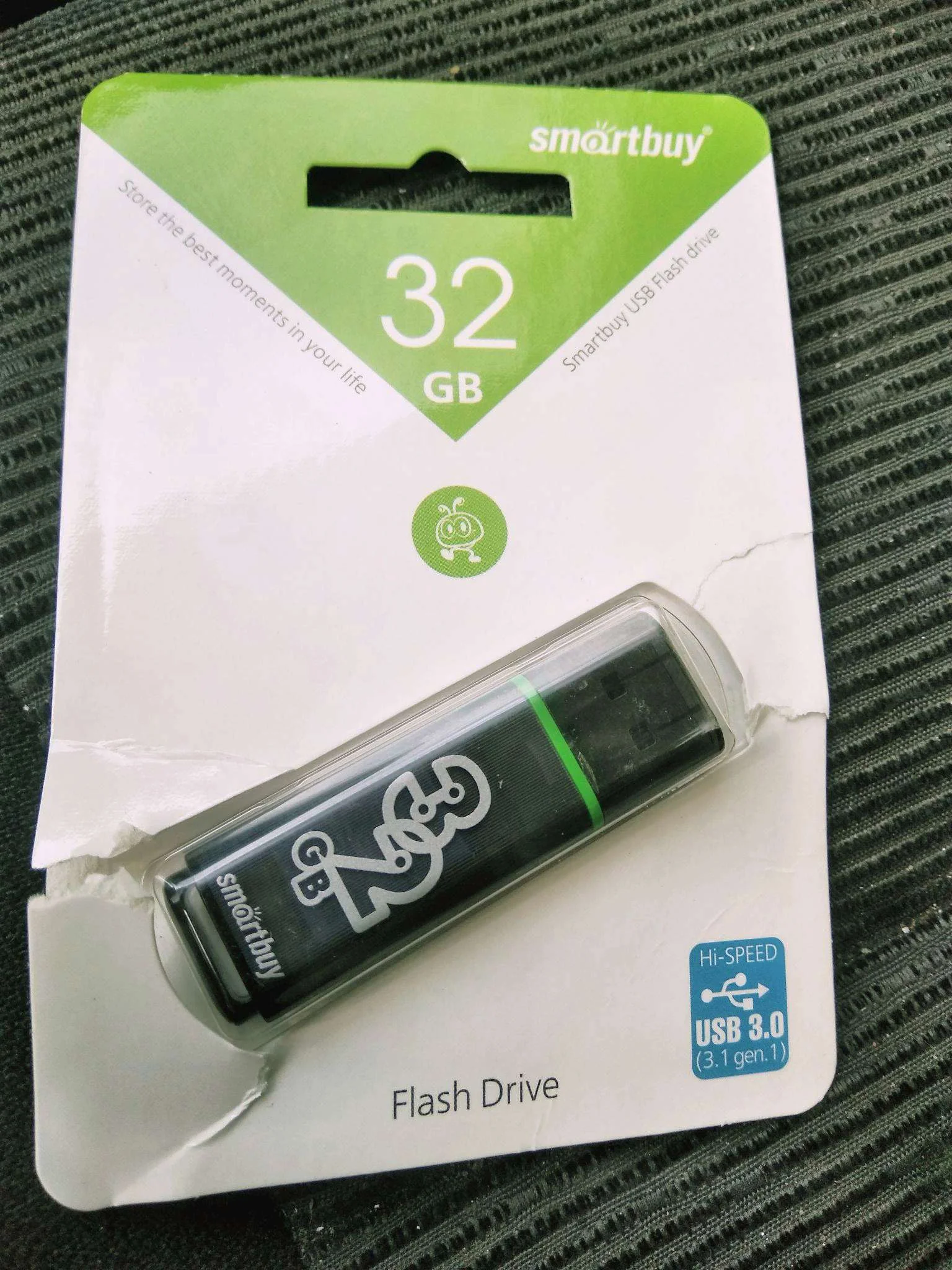 Флешка USB Smartbuy Glossy series Dark Grey (SB32 GbGS-DG), 32Gb, USB 3.0, R/W 75/25, темно-серый