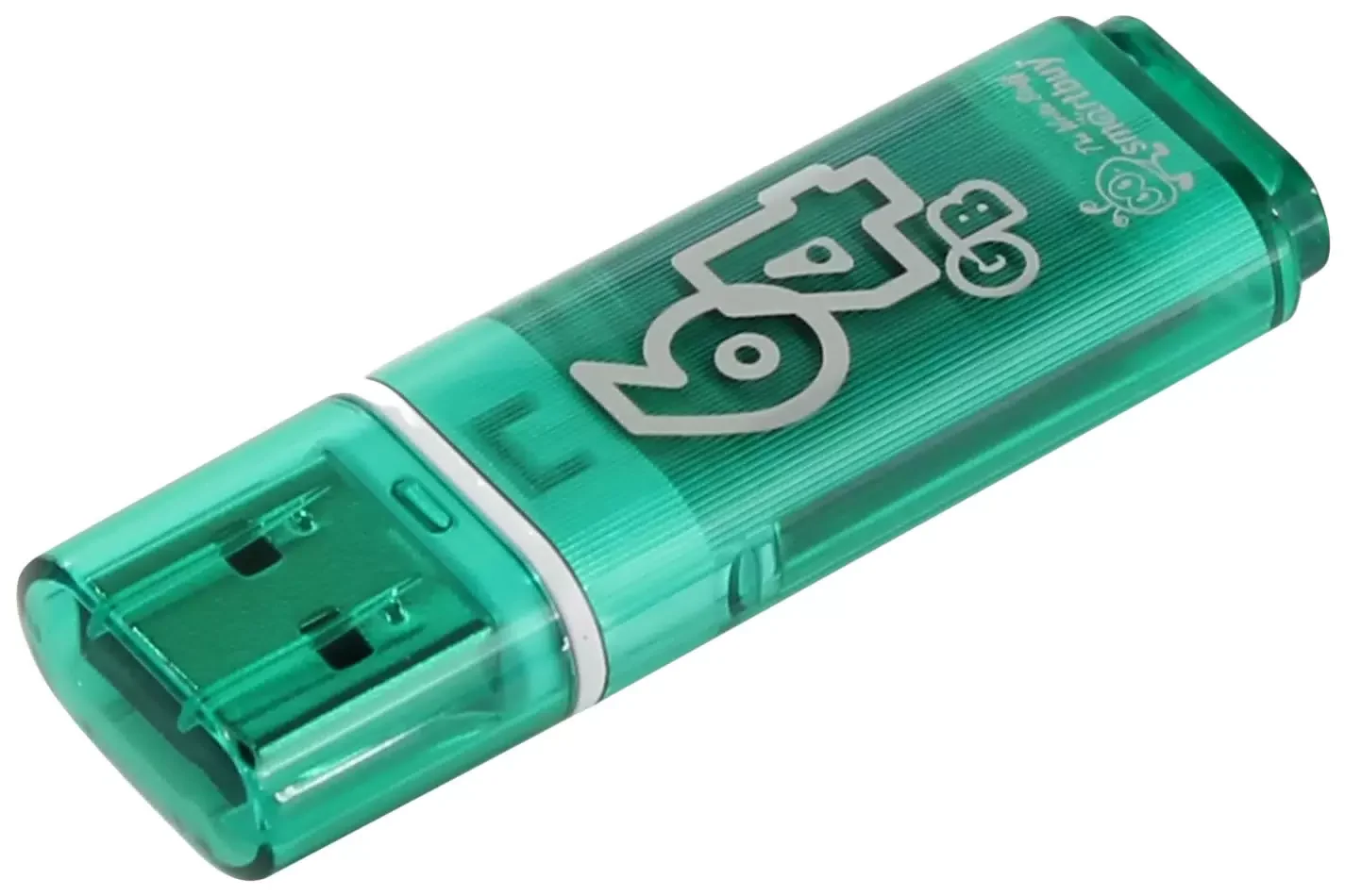 Флешка USB Smartbuy Glossy series green (SB64 GbGS-G), 64Gb, USB 2.0, R/W 25/15, зеленый