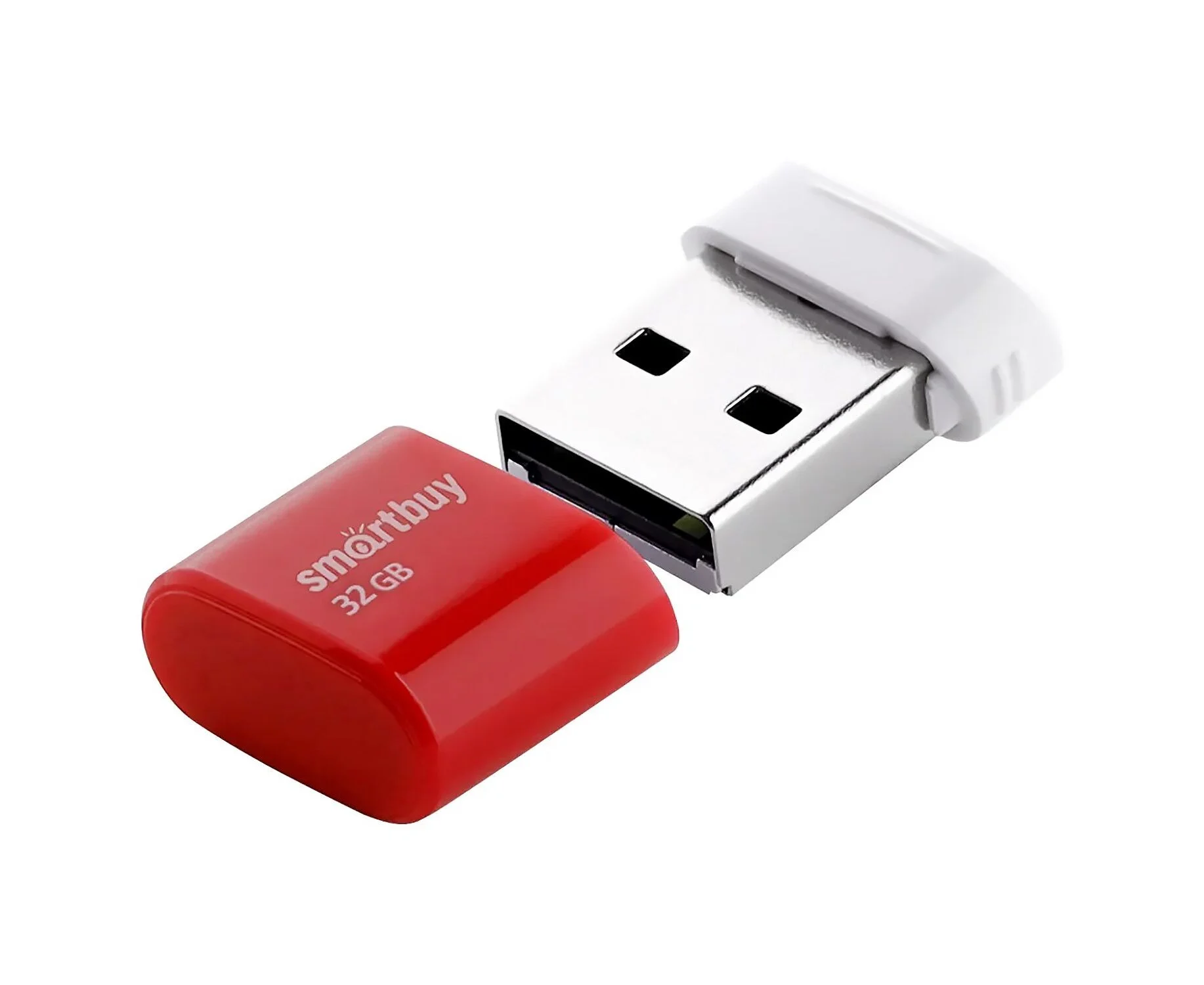 Флешка USB Smartbuy LARA Black (SB64GbLARA-K), 64Gb, USB 2.0, R/W 15/5, черный/белый