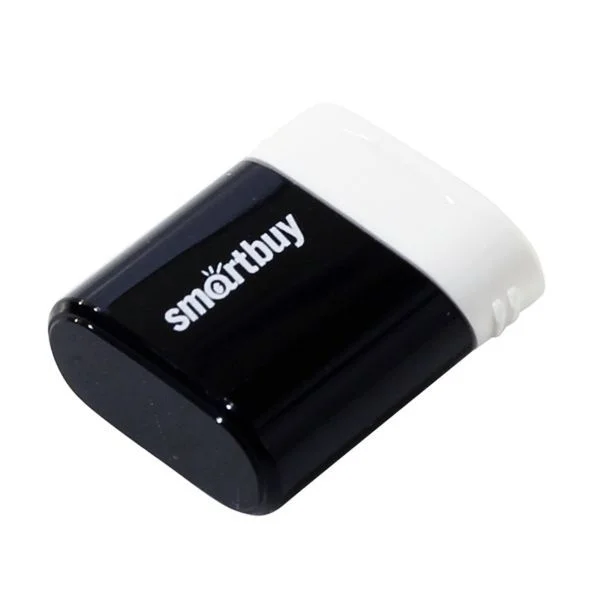 Флешка USB Smartbuy LARA Black (SB64GbLARA-K), 64Gb, USB 2.0, R/W 15/5, черный/белый