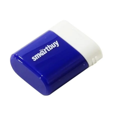 Флешка USB SmartBuy LARA Blue (SB4 GbLara-B), 4Gb, USB 2.0, R/W 15/5, синий/белый