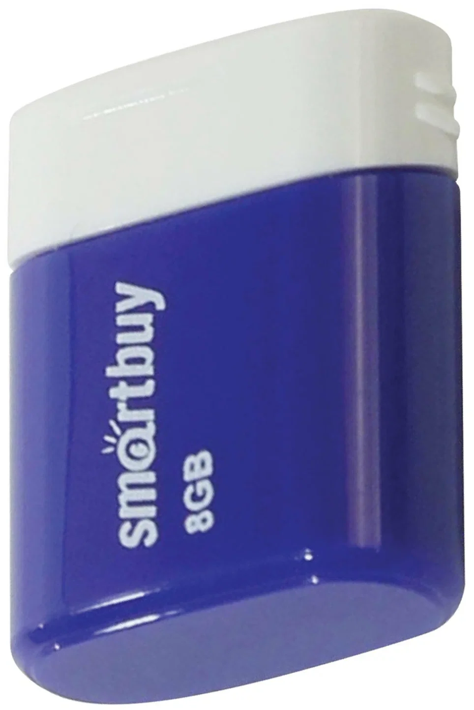 Флешка USB Smartbuy LARA Blue (SB8GbLara-B), 8Gb, USB 2.0, R/W 15/5, синий/белый