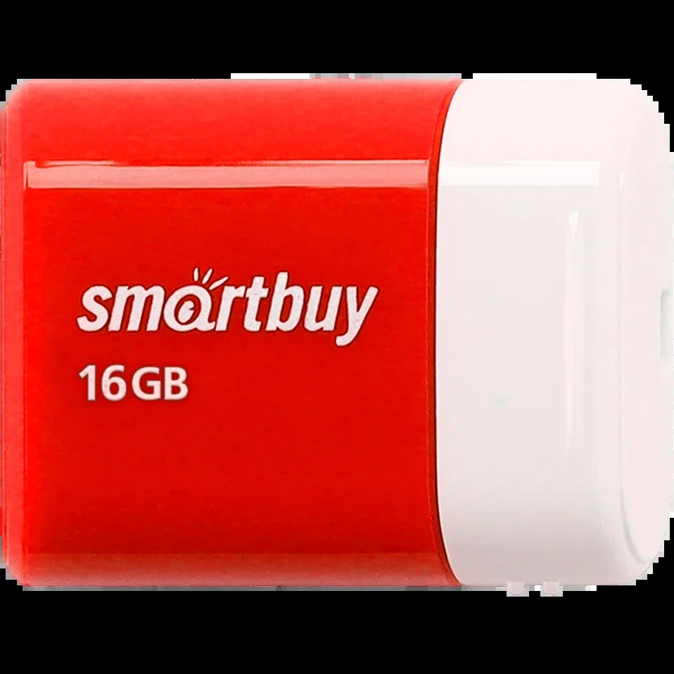 Флешка USB Smartbuy LARA Red (SB32GbLARA-R), 32Gb, USB 2.0, R/W 15/5, красный/белый